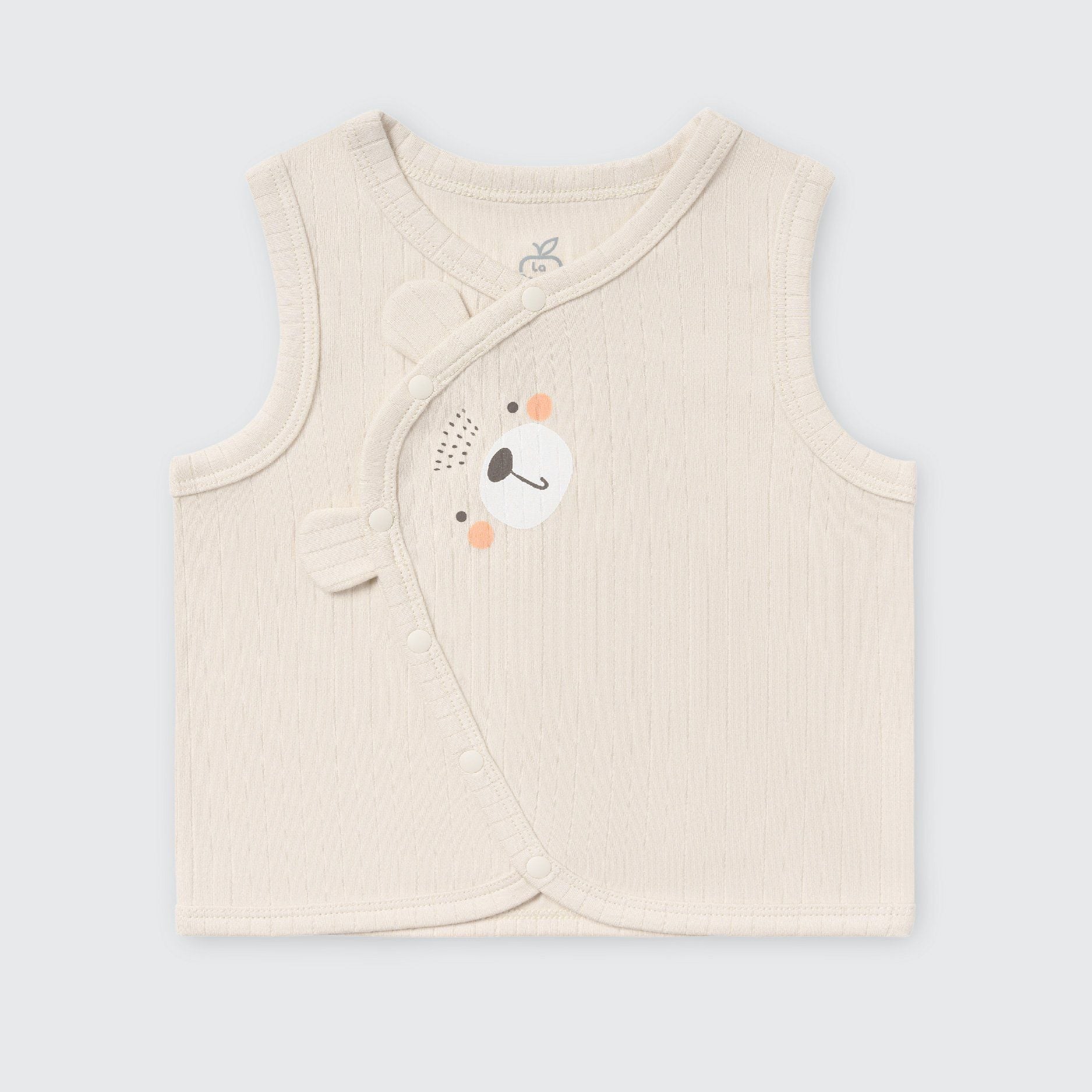  Áo gile La Pomme cúc lệch mùa ấm ghé thăm 