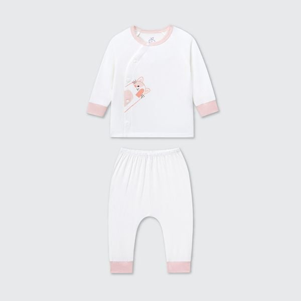  Bộ dài tay La Pomme cúc lệch Gấu yêu của mẹ 