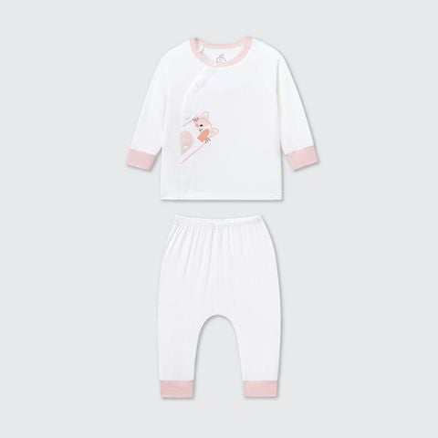  Bộ dài tay La Pomme cúc lệch Gấu yêu của mẹ 