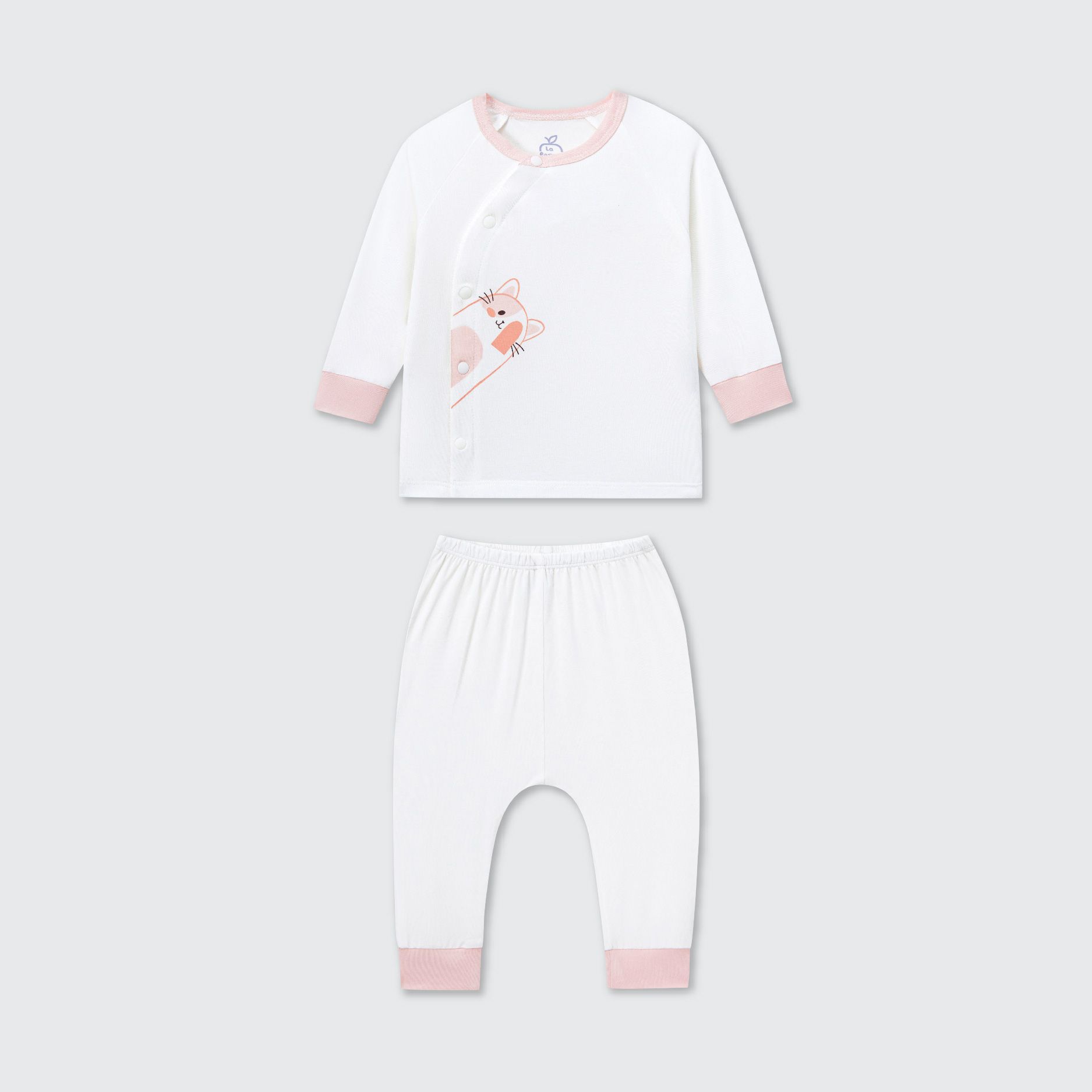  Bộ dài tay La Pomme cúc lệch Gấu yêu của mẹ 