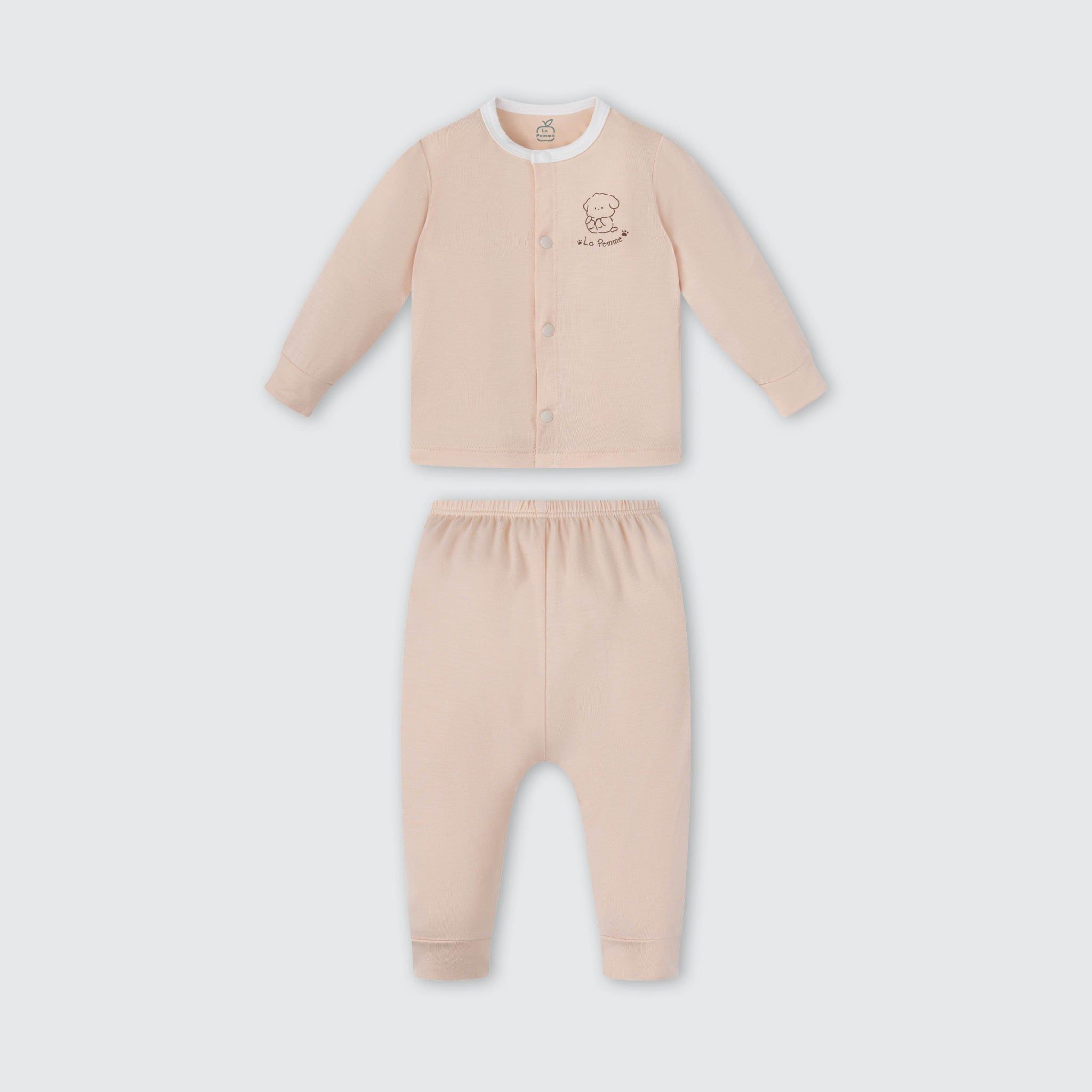  Bộ Dài Tay La Pomme Cúc Giữa Puppy - Be 