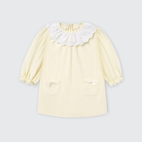  Đầm dài tay La Pomme tiểu thư bé nhỏ 