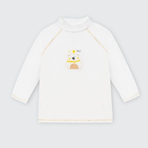  Áo cổ 3cm La Pomme giữ nhiệt bạn nhỏ vui nhộn 