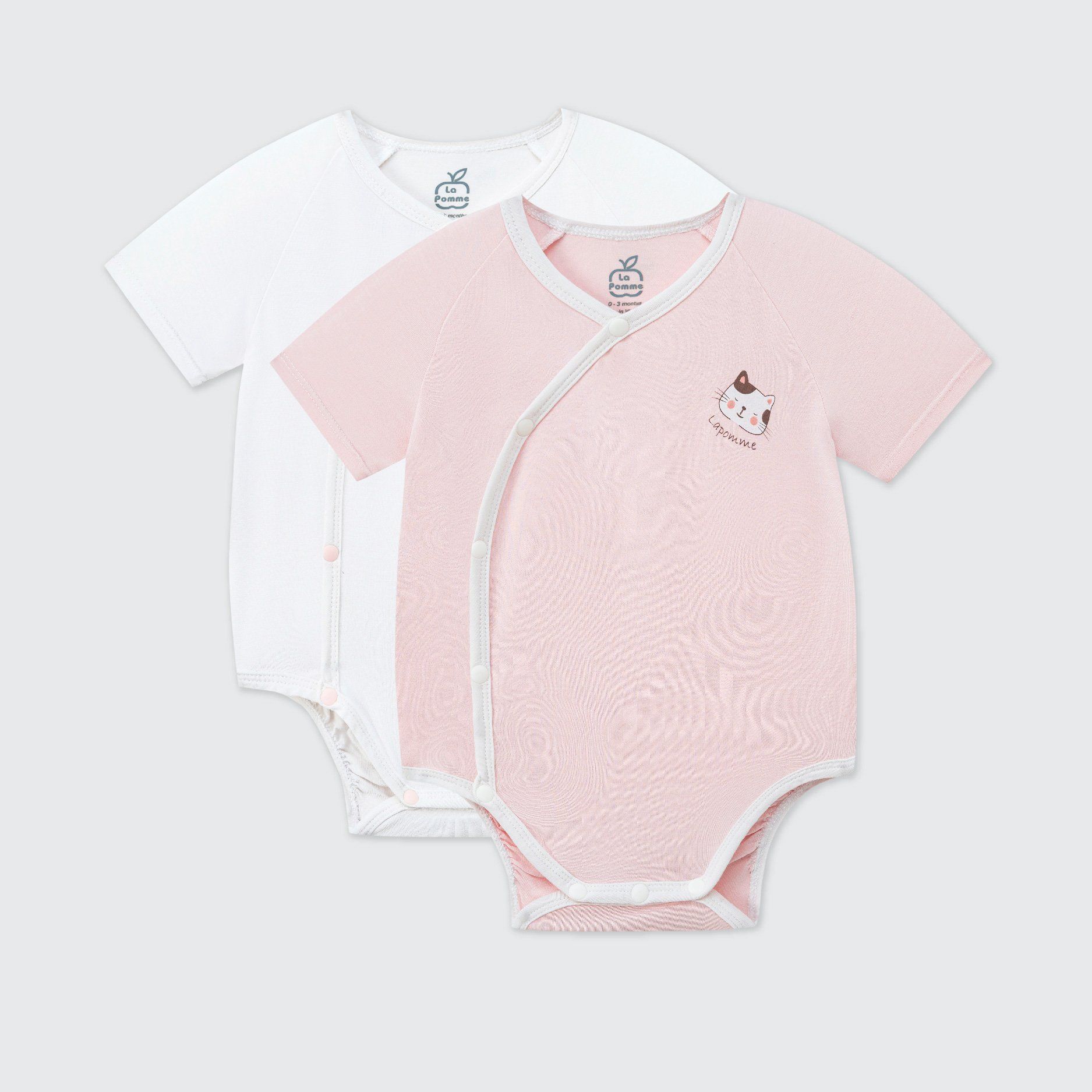  Set 2 Body chip cộc tay La Pomme bé mimi của mẹ 