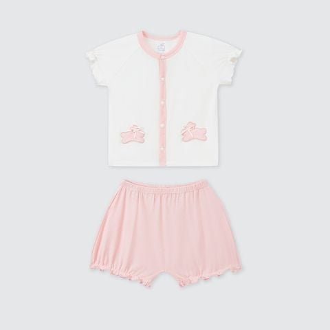  Bộ cộc tay La Pomme quần quả bí của thỏ con 