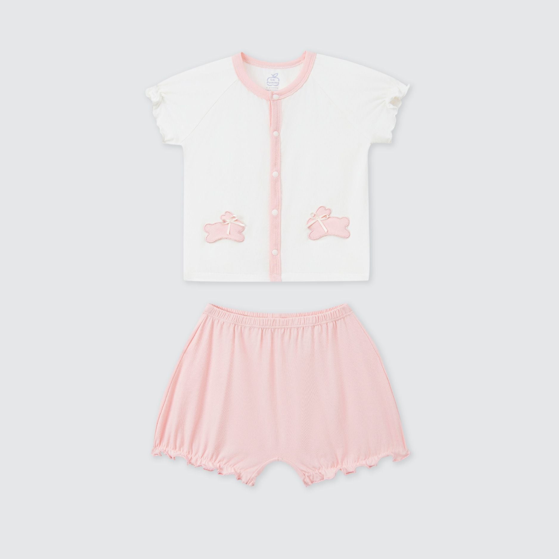  Bộ cộc tay La Pomme quần quả bí của thỏ con 