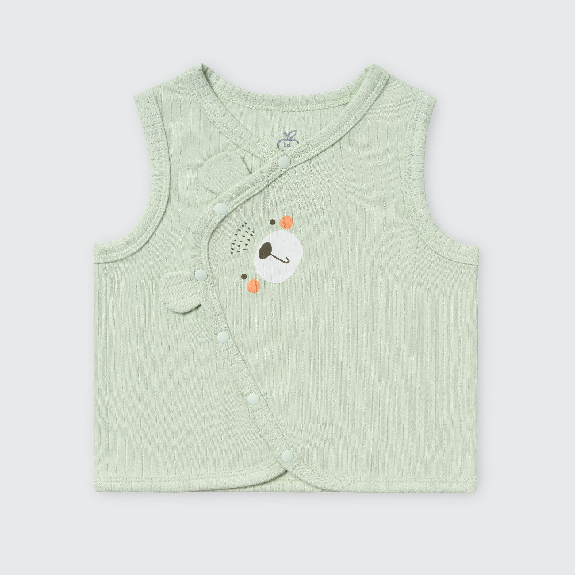  Áo gile La Pomme cúc lệch mùa ấm ghé thăm 