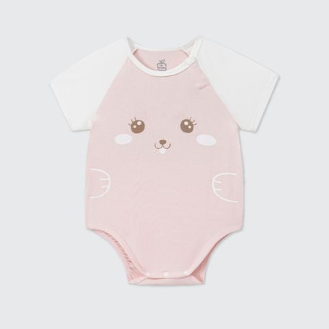  Body chip cộc tay La Pomme raglan xin chào bạn mới 