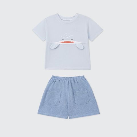  Bộ cộc tay La Pomme baby shark 