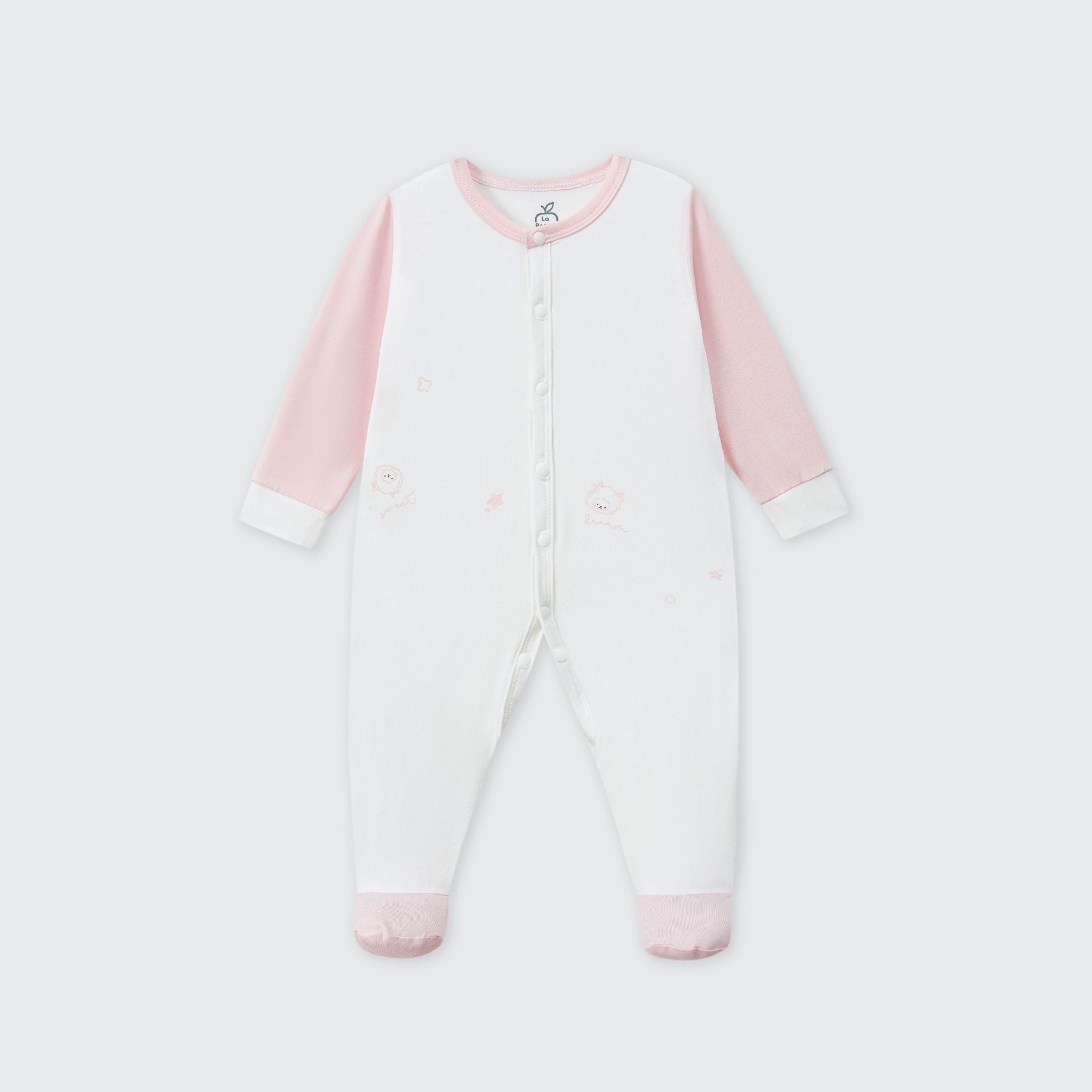  Body dài tay La Pomme liền tất họa tiết nhí cách điệu 