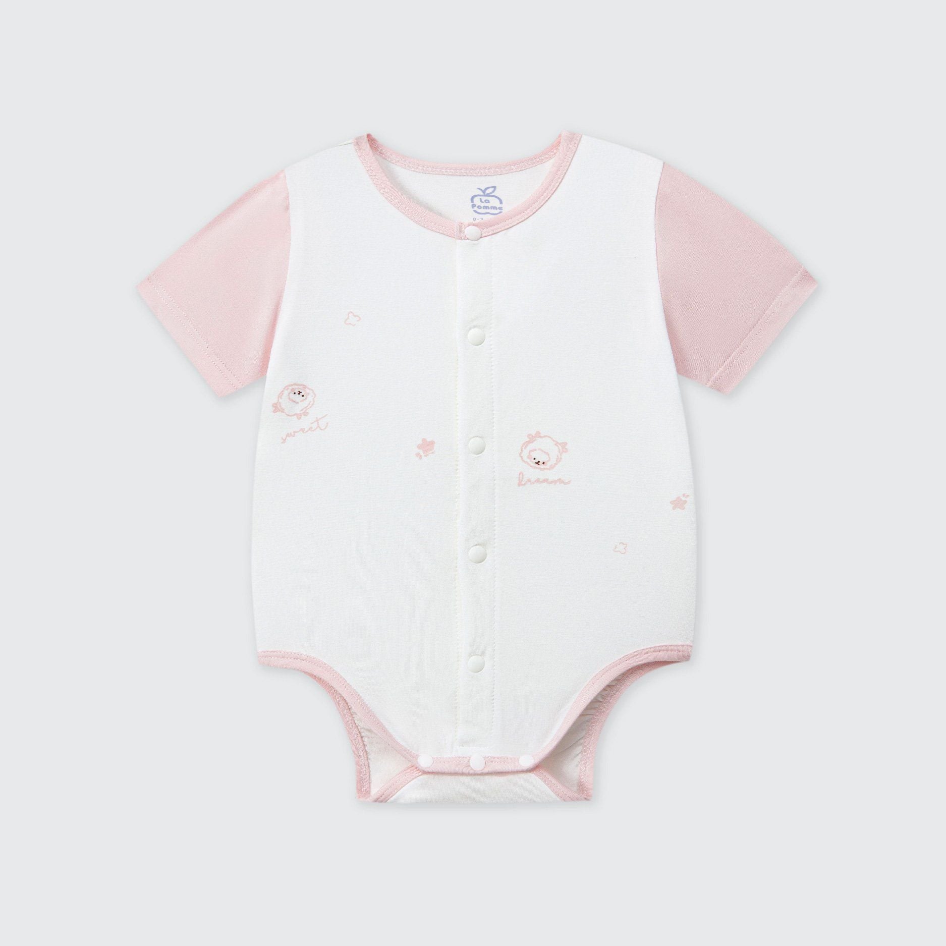  Body chip cộc tay La Pomme họa tiết nhí cách điệu 