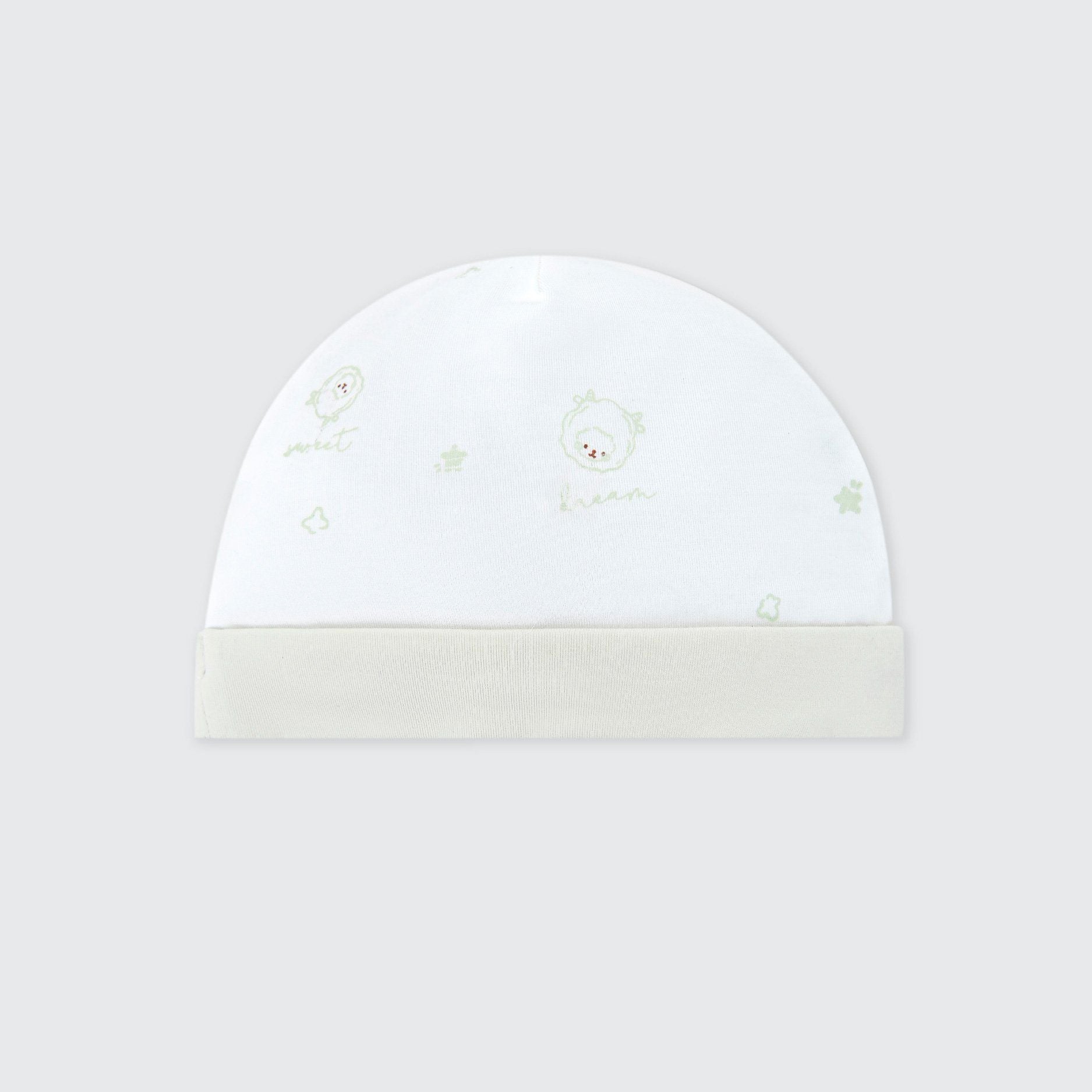  Mũ sơ sinh La Pomme họa tiết nhí cách điệu 