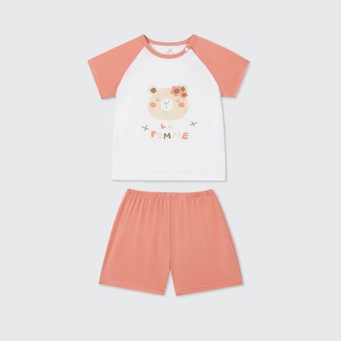  Bộ cộc tay La Pomme raglan người bạn ngộ nghĩnh 