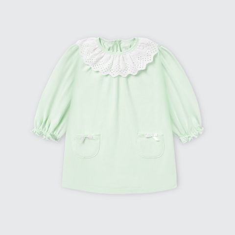  Đầm dài tay La Pomme tiểu thư bé nhỏ 