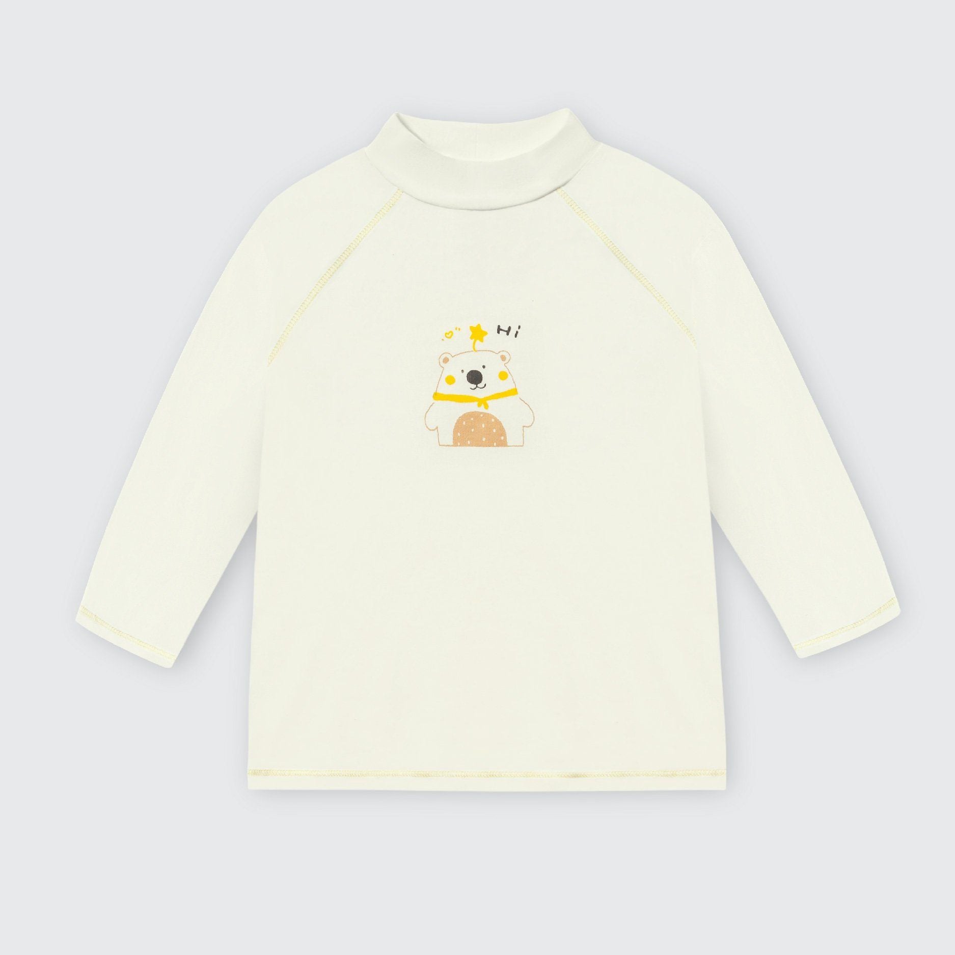  Áo cổ 3cm La Pomme giữ nhiệt bạn nhỏ vui nhộn 