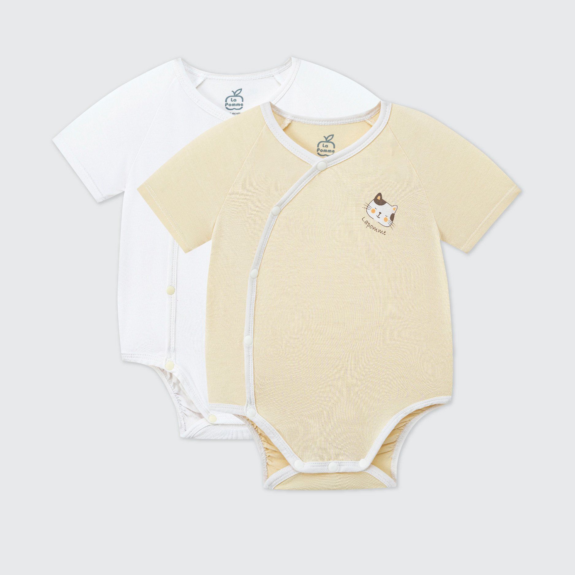  Set 2 Body chip cộc tay La Pomme bé mimi của mẹ 