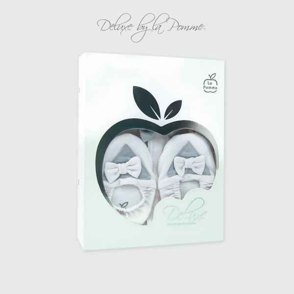  Set bộ dài tay cúc thẳng kèm giày La Pomme bé con thanh lịch 