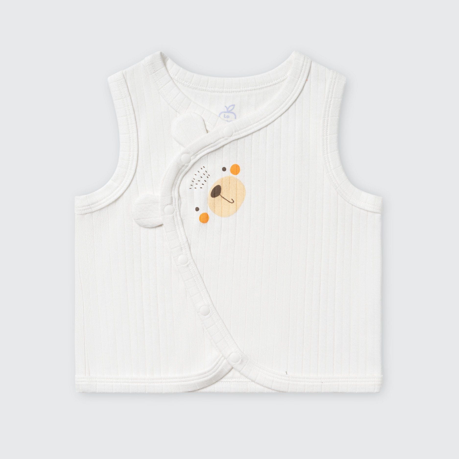  Áo gile La Pomme cúc lệch mùa ấm ghé thăm 