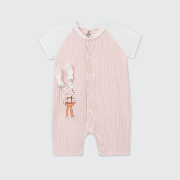 Body cộc tay La Pomme raglan bạn thỏ tai dài 