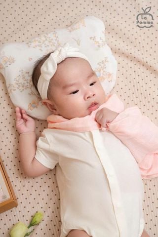  K001 Set 5 Khăn sữa sợi tre lụa La Pomme phối màu (30x30cm) - Yêu con trọn 4 mùa 