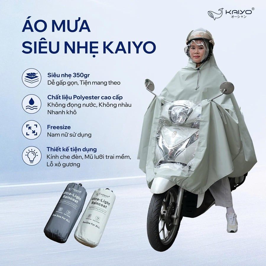 Áo mưa siêu nhẹ Kaiyo KUR-8265 / KUR-8272