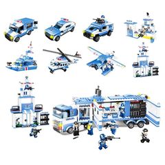 Bộ đồ chơi lắp ráp 8in1 CITY POLICE LX LXA322 1122 mảnh