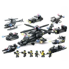 Bộ đồ chơi lắp ráp 8 trong 1 City Special Forces LXA325 554 mảnh