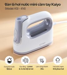 Bàn là/ Bàn ủi hơi nước mini cầm tay Kaiyo KSI-414