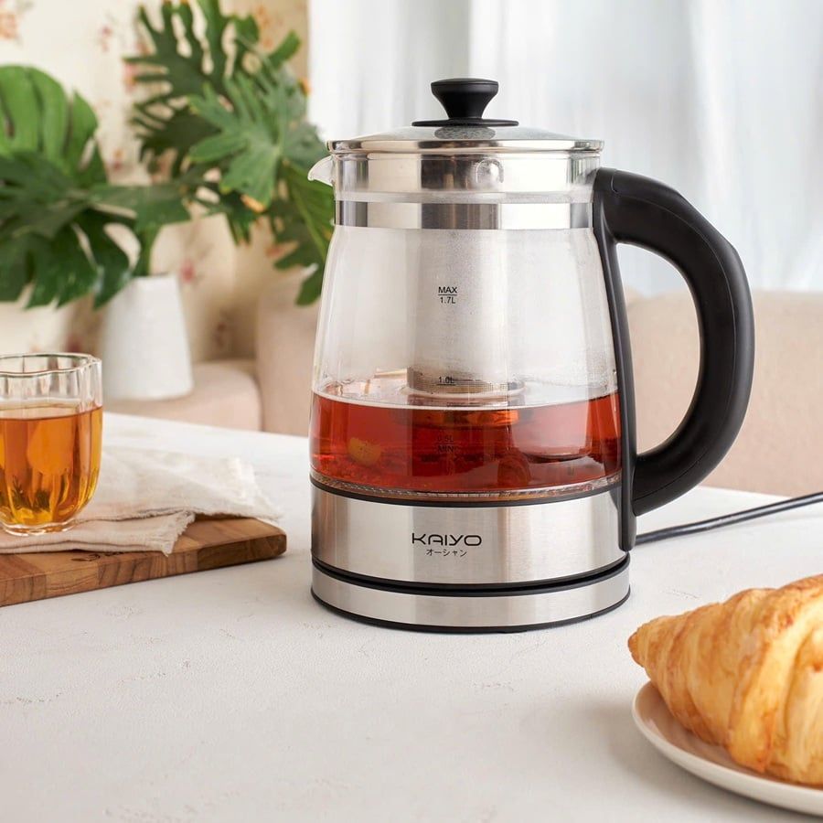 Bình đun siêu tốc kèm lọc trà Kaiyo KEK-062 - Dung tích 1.7L - Công suất 2200W