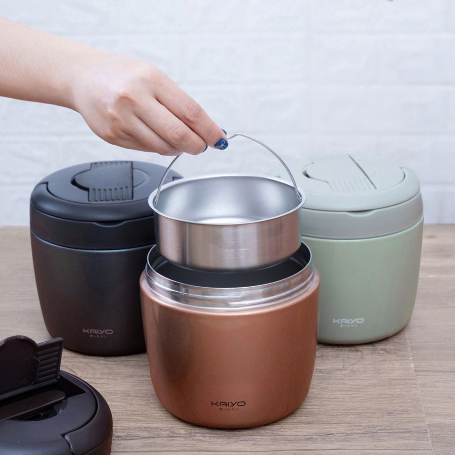 Cặp lồng giữ nhiệt inox 304 Kaiyo KVL-6513 / KVL-6520 / KVL-6537 1000ml