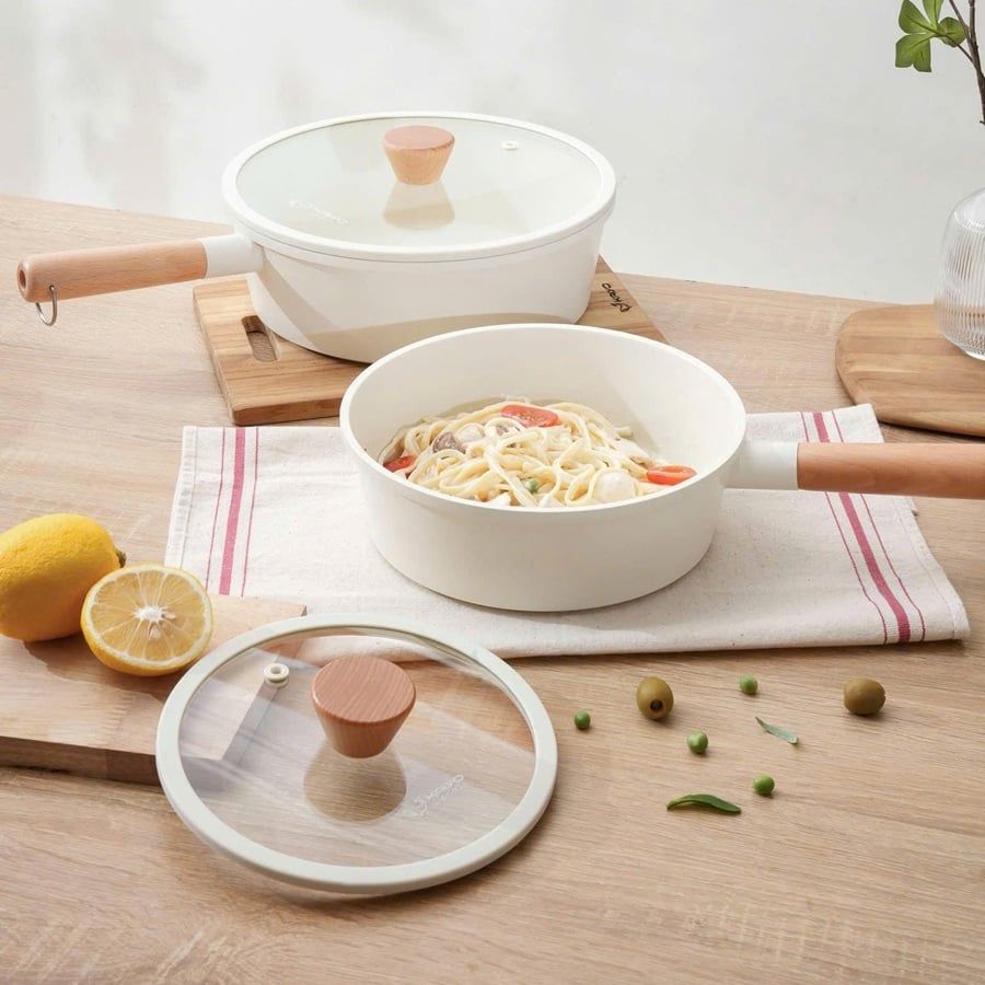 Chảo nhôm đúc nguyên khối đáy từ thành cao Elegant Kaiyo KAC-2201 18cm/ KAC-2218 22cm/ KAC-2225 26cm