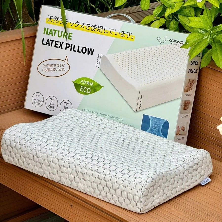 Gối cao su thiên nhiên dáng cong Kaiyo KPR-9217 50x30x9cm