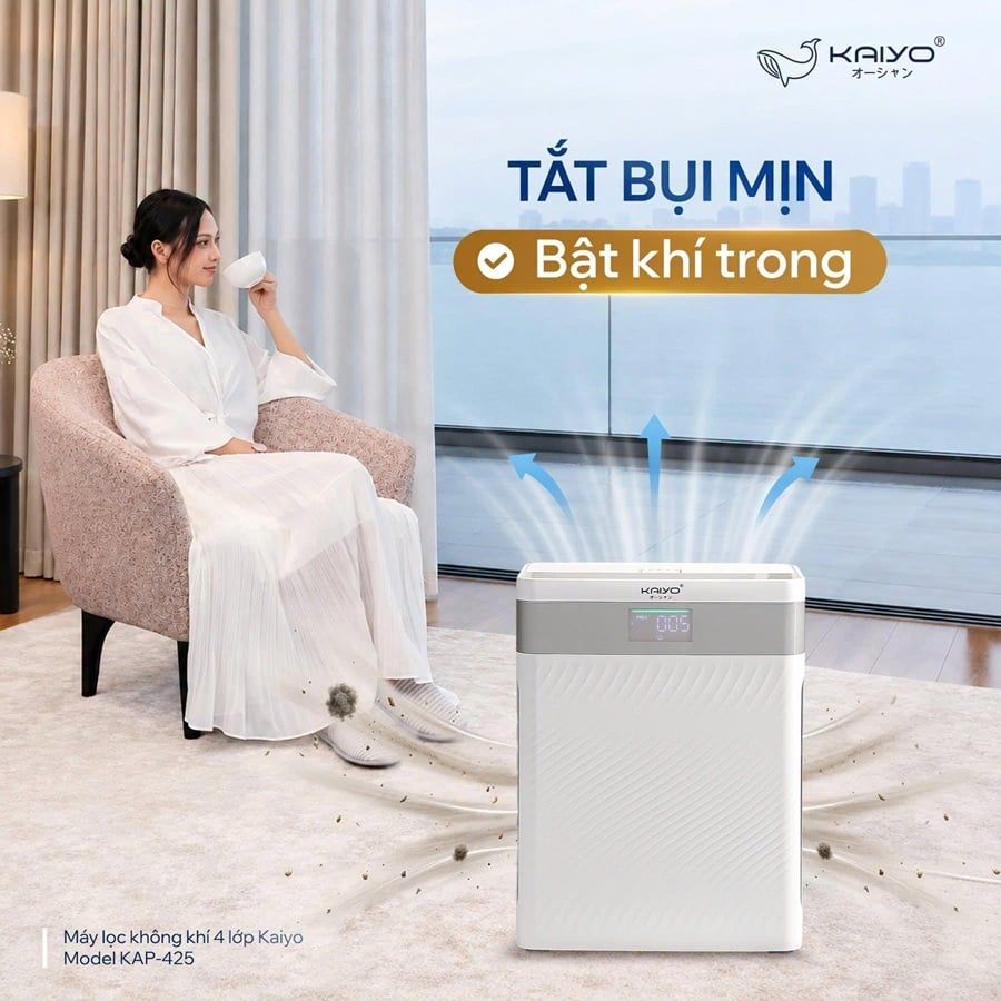 Máy lọc không khí 4 lớp Kaiyo KAP-425