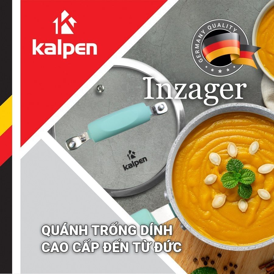 Quánh chống dính cao cấp đáy từ phẳng Kalpen Inzager 16cm