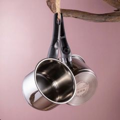 Quánh Inox 304 đáy từ 3 lớp nắp kính cao cấp Fivestar Plus 14cm