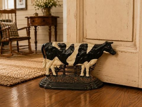  CHẶN CỬA GANG HÌNH BÒ SỮA VINTAGE – CỔ ĐIỂN 