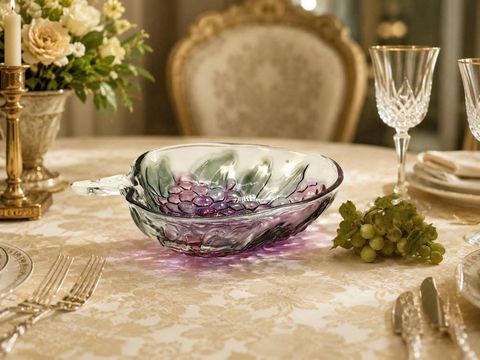  BÁT THỦY TINH CỔ ĐIỂN HÌNH CHÙM NHO CỦA THƯƠNG HIỆU INDIANA 