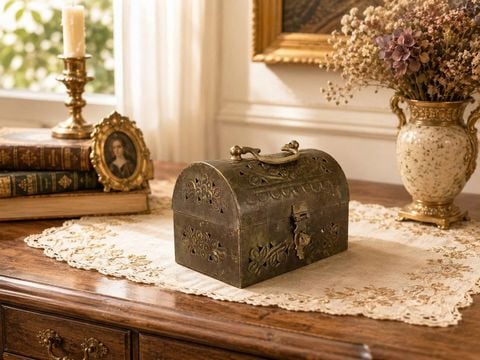  HỘP ĐỒNG CỔ DẠNG RƯƠNG CÓ QUAI XÁCH – ARĐG 1183.2 
