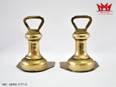  CẶP CHẶN SÁCH ĐỒNG HÌNH QUẢ CÂN CHUÔNG CỔ (ARĐG 1177.11) 