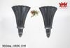 CẶP BÌNH HOA ỐP TƯỜNG (SCONCES) DÁNG QUẠT PHONG CÁCH ÂU CỔ
