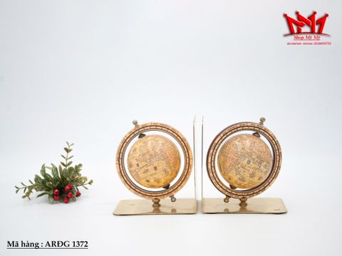  CẶP CHẶN SÁCH HÌNH QUẢ ĐỊA CẦU CỔ ĐIỂN (ARĐG 1372) 
