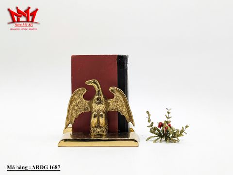 Cặp tượng đại bàng bằng đồng thau nguyên khối cổ điển tuyệt đẹp của Đức dùng để làm giá đỡ sách. 