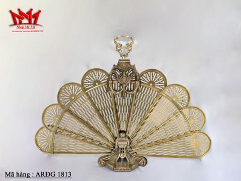 Quạt chắn lò sưởi bằng đồng cổ điển, đồ xưa sưu tầm 