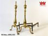 Cặp Trụ Đồng gác củi lò sưởi phong cách Cổ Điển (ARĐG 1875)