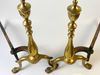 Cặp Trụ Đồng gác củi lò sưởi phong cách Cổ Điển (ARĐG 1875)