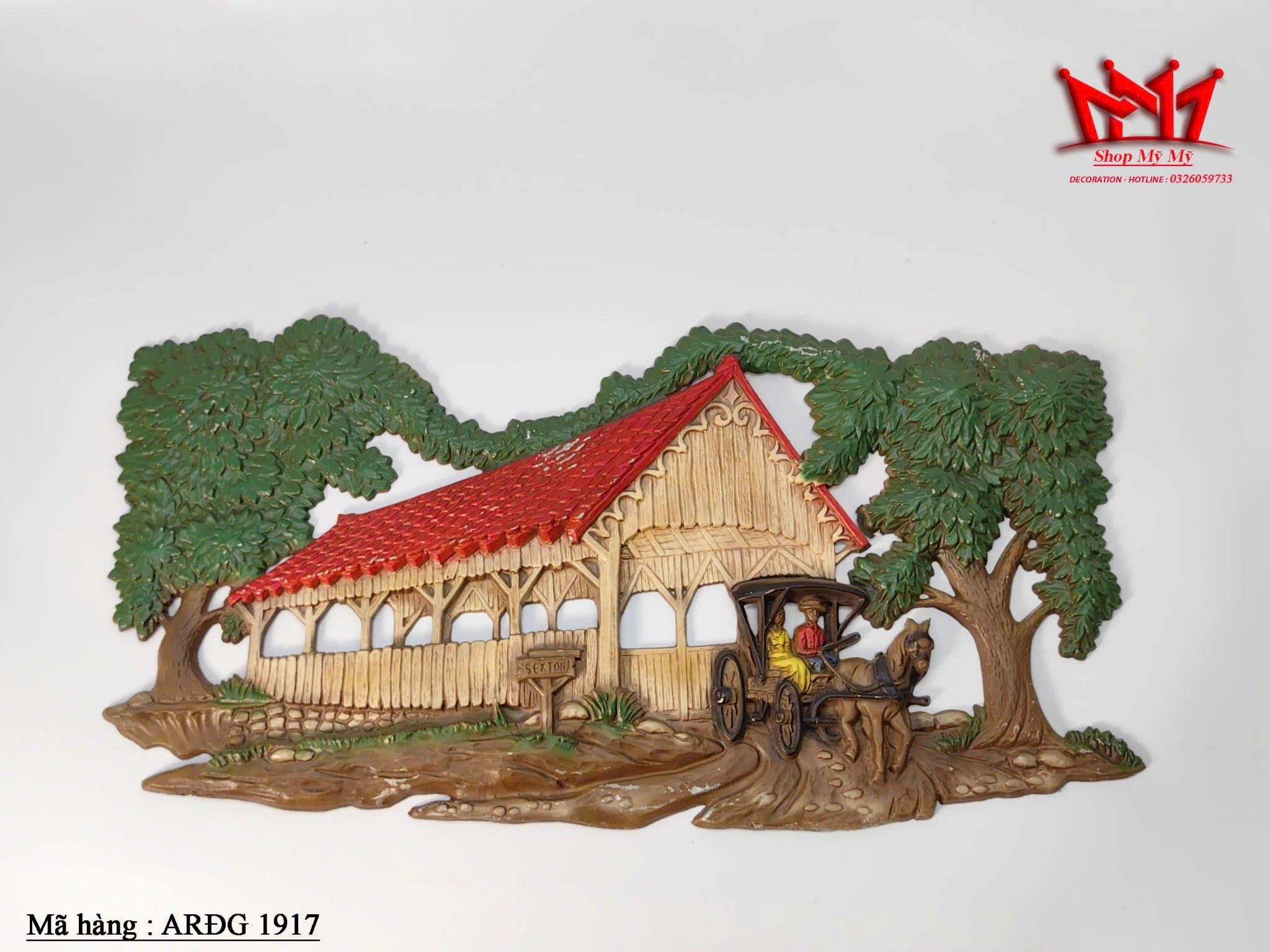 PHÙ ĐIÊU TREO TƯỜNG CẢNH SINH HOẠT CHÂU ÂU CỔ – MÃ ARĐG 1917