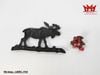 Móc treo tường hình con nai (Moose), được làm bằng chất liệu sắt đúc mang phong cách mộc mạc (rustic).