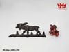 Móc treo tường hình con nai (Moose), được làm bằng chất liệu sắt đúc mang phong cách mộc mạc (rustic).