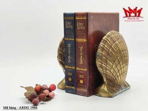  Cặp chặn sách hình vỏ xò bằng đồng 