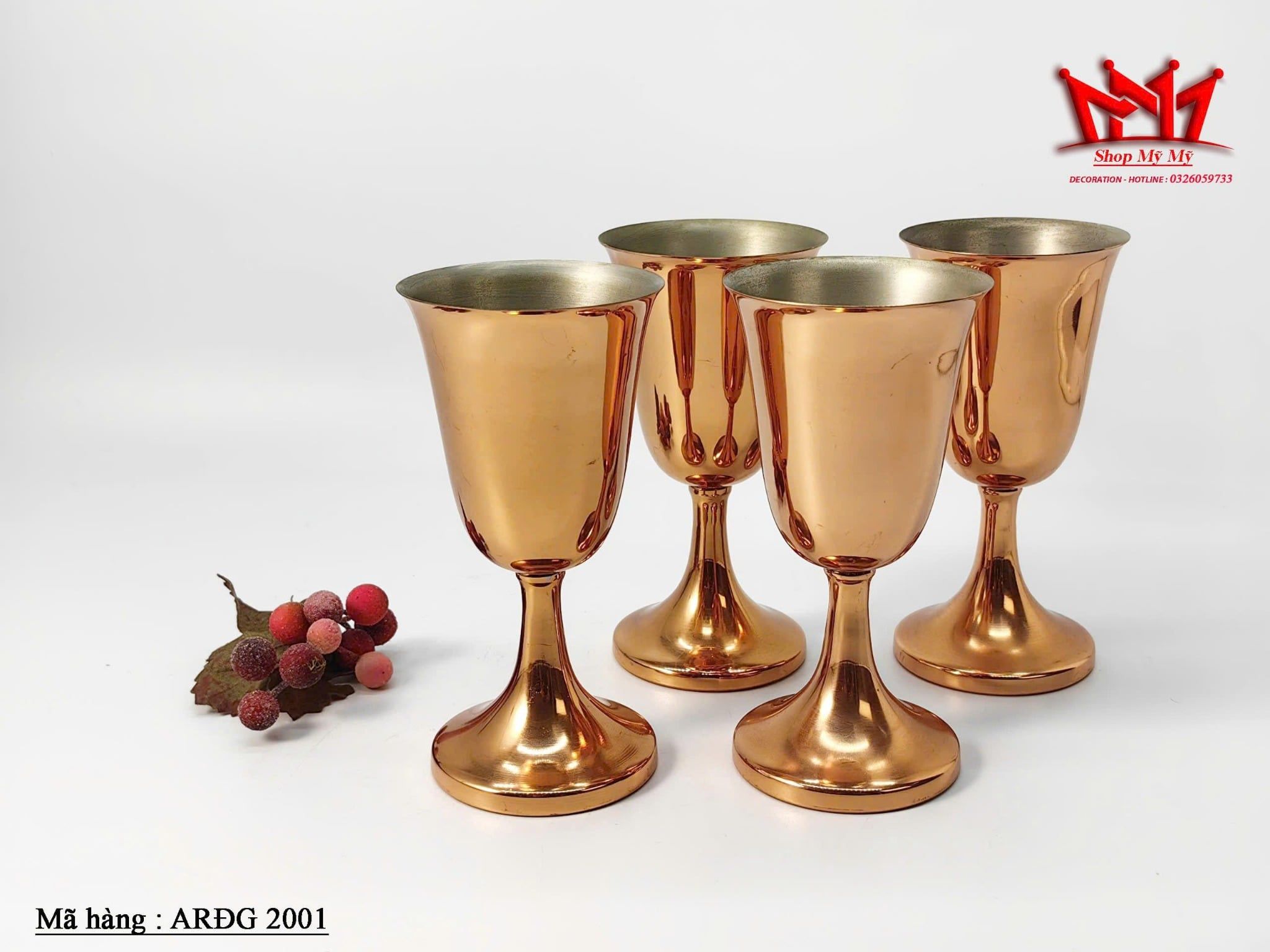 BỘ LY ĐỒNG ĐỎ CAO CẤP –  (MÃ ARĐG 2001)